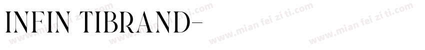 Infin tiBrand字体转换